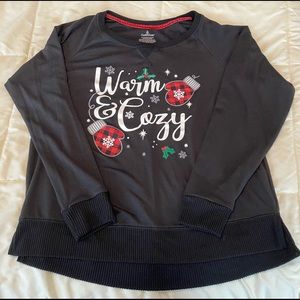 CuddlDuds Warm & Cozy Holiday Pajama Top
